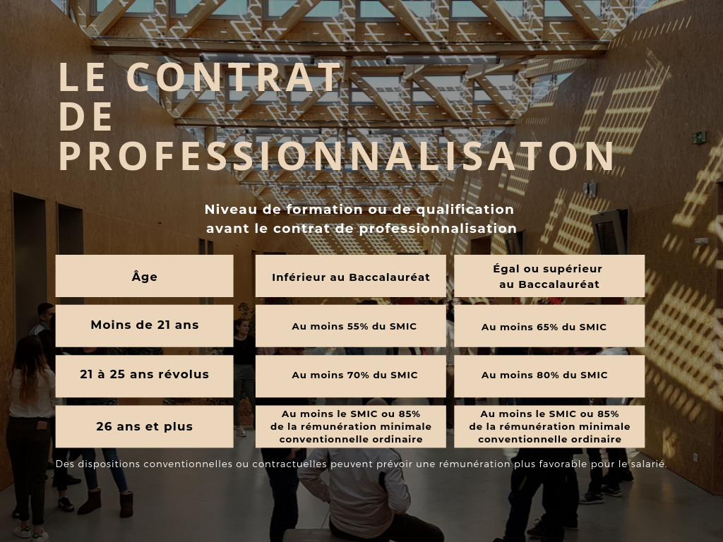 le contrat de professionnalisation